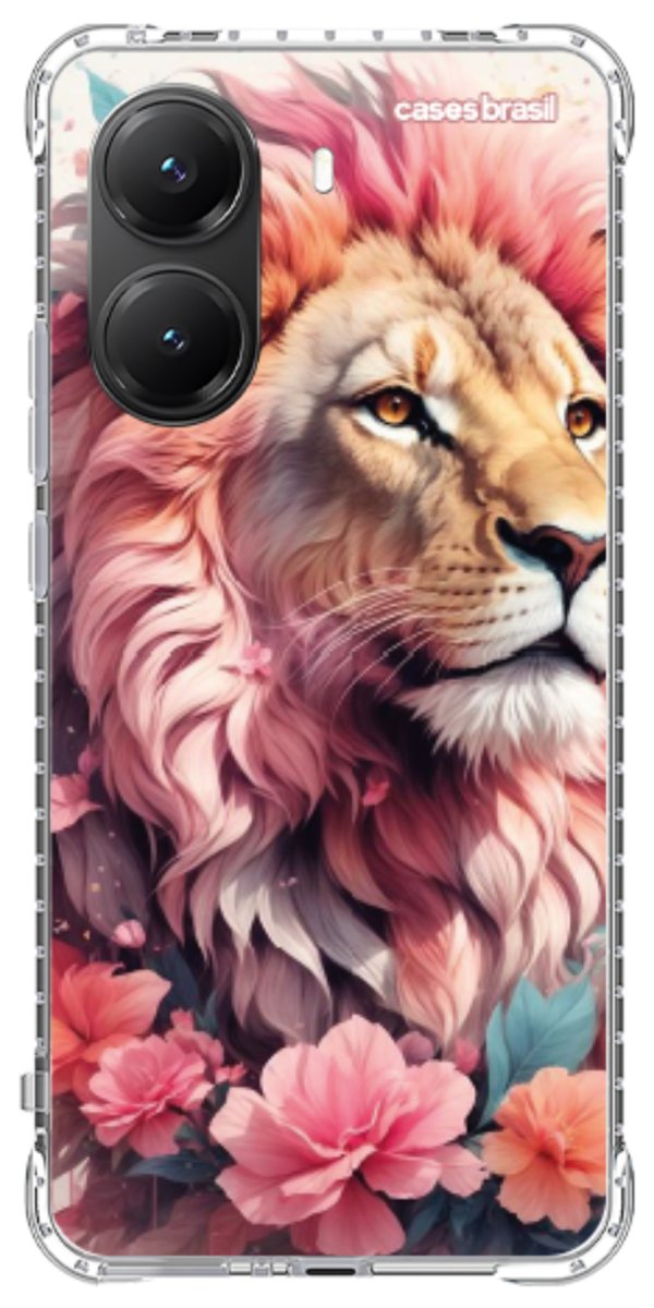 Capinha para Celular Leão Floral