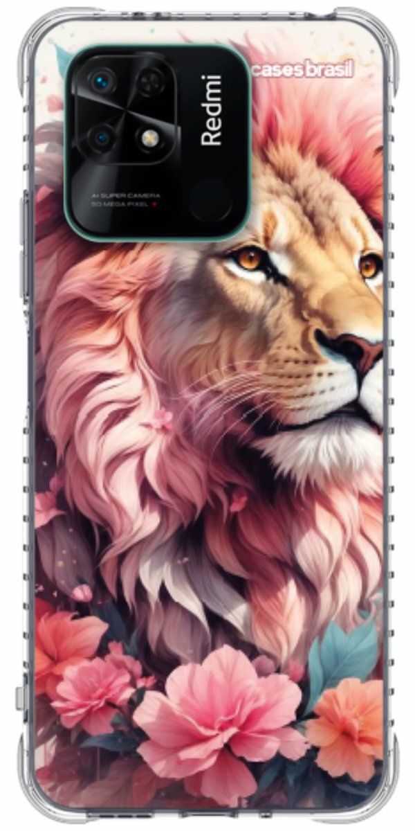 Capinha para Celular Leão Floral
