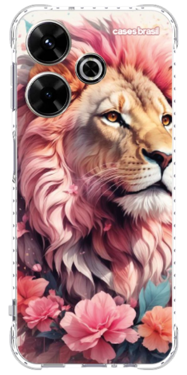 Capinha para Celular Leão Floral