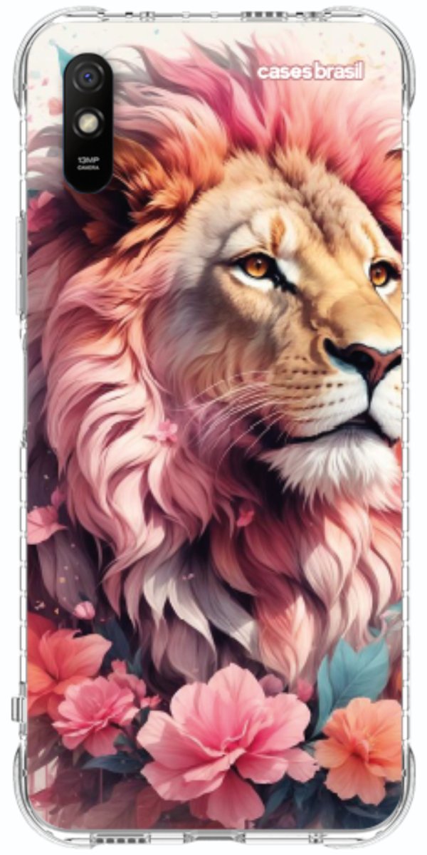 Capinha para Celular Leão Floral