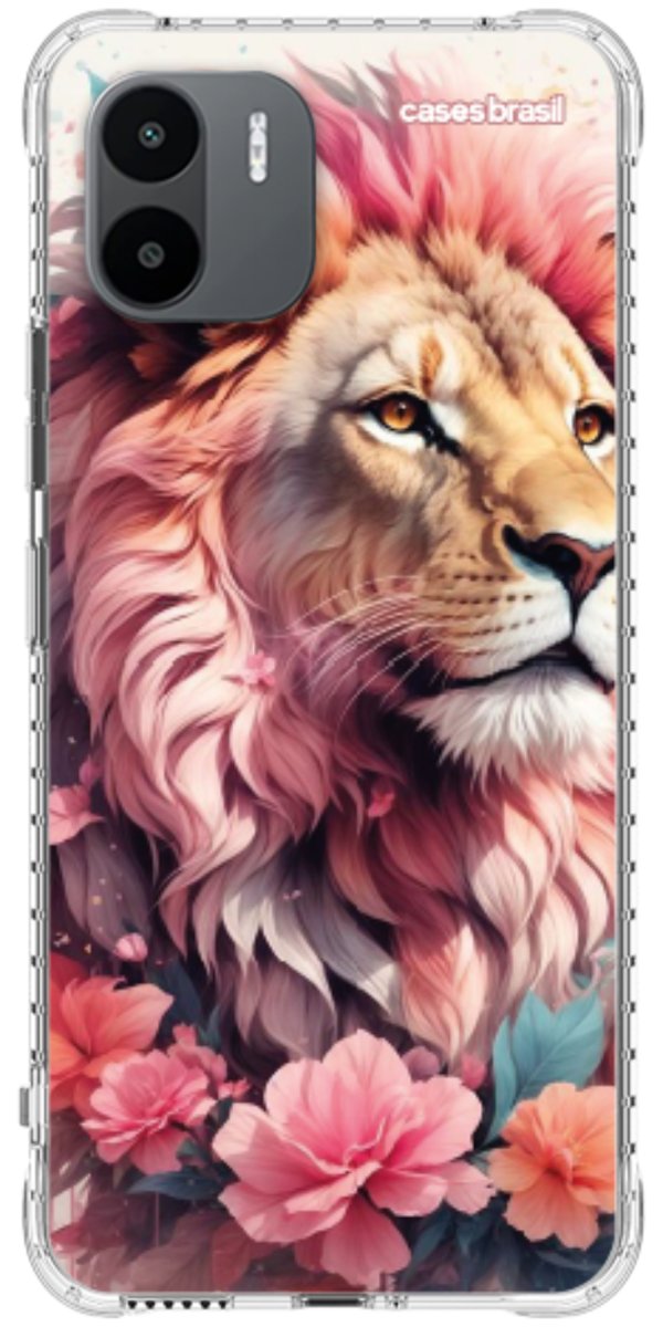 Capinha para Celular Leão Floral