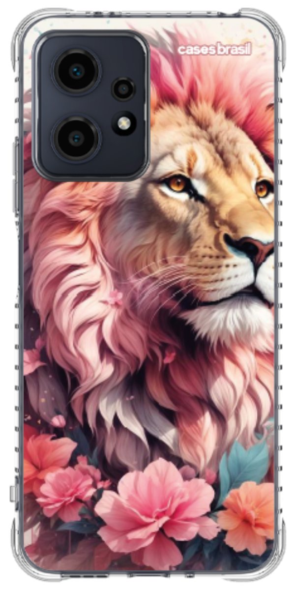 Capinha para Celular Leão Floral