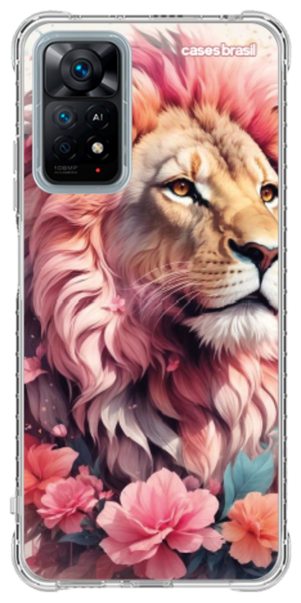 Capinha para Celular Leão Floral
