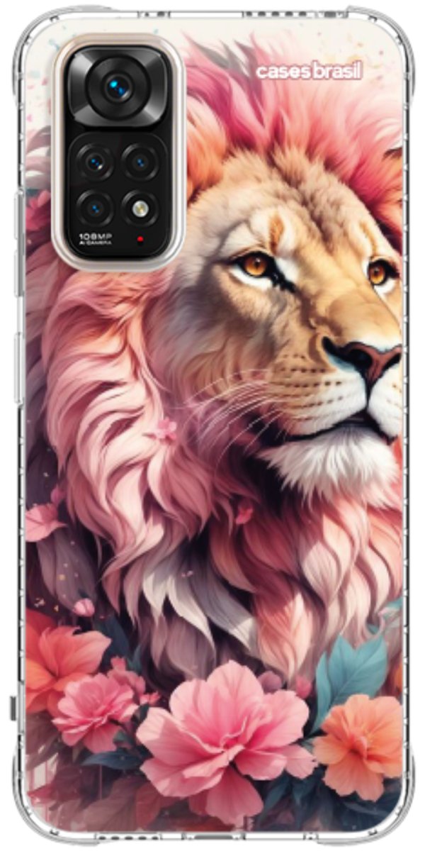 Capinha para Celular Leão Floral