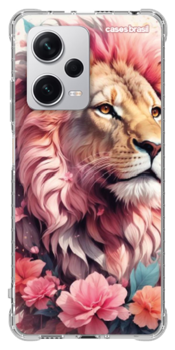 Capinha para Celular Leão Floral