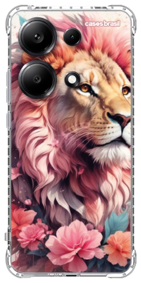 Capinha para Celular Leão Floral