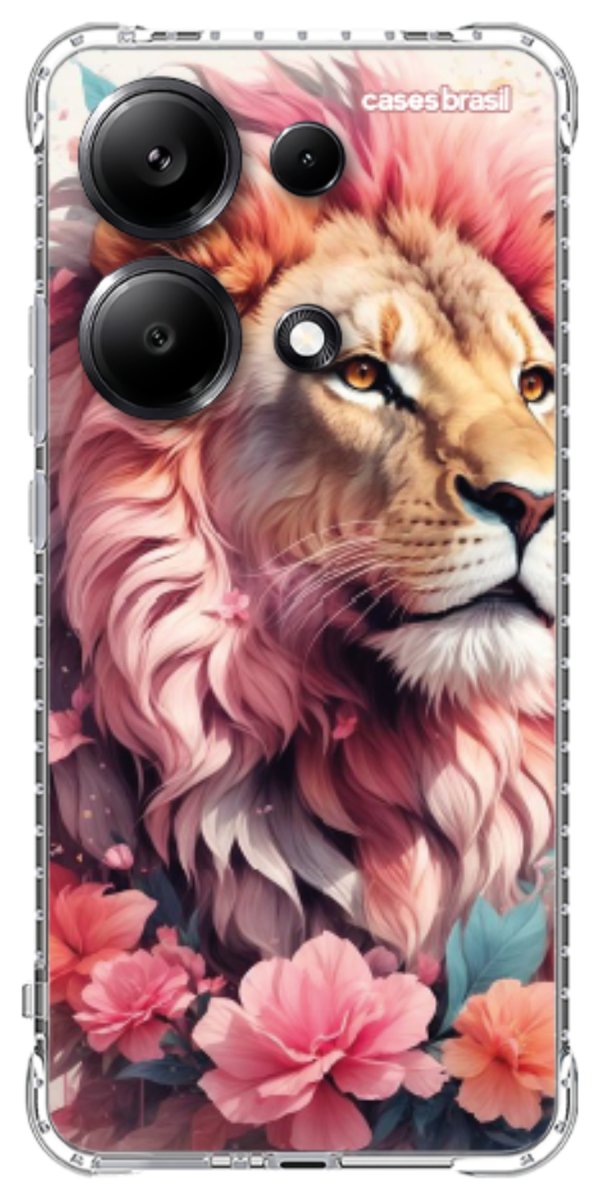 Capinha para Celular Leão Floral