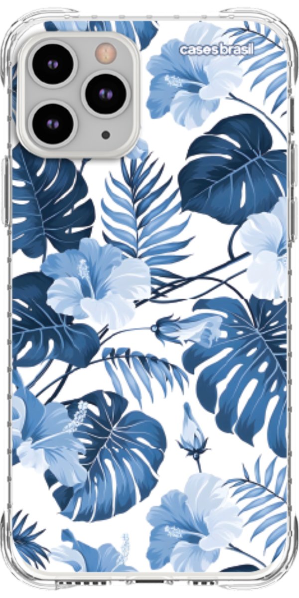 Capinha para Celular Jardim Azul Tropical