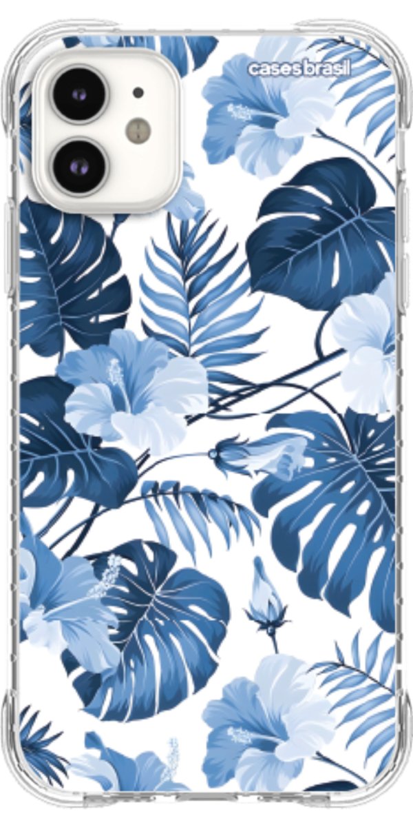 Capinha para Celular Jardim Azul Tropical
