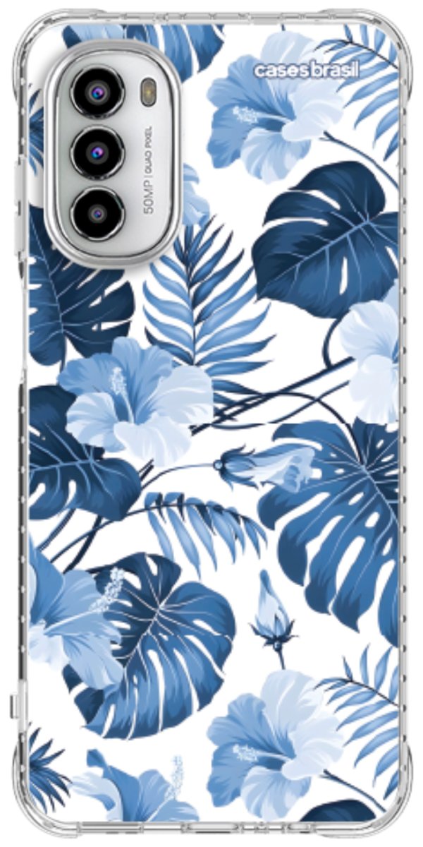 Capinha para Celular Jardim Azul Tropical