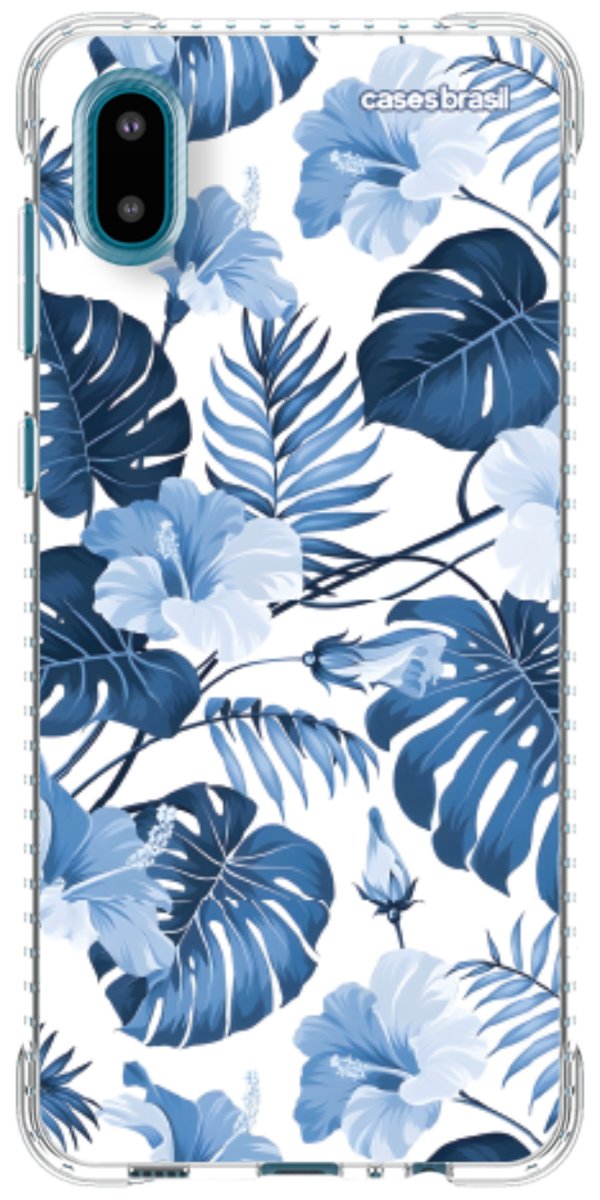 Capinha para Celular Jardim Azul Tropical