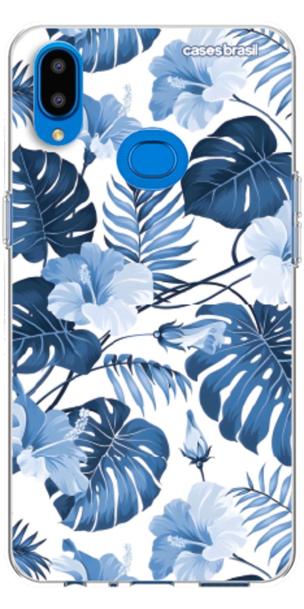 Capinha para Celular Jardim Azul Tropical