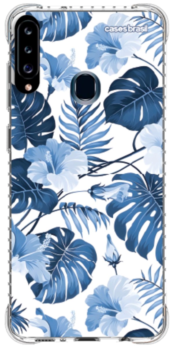 Capinha para Celular Jardim Azul Tropical