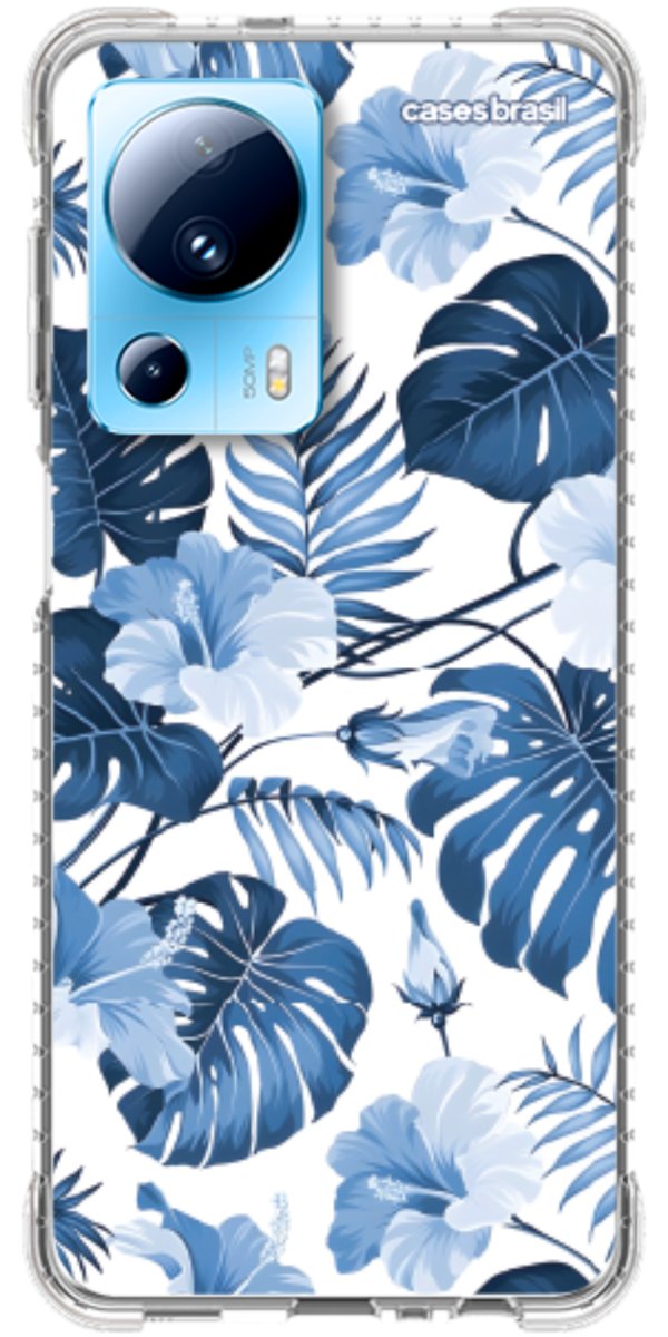Capinha para Celular Jardim Azul Tropical