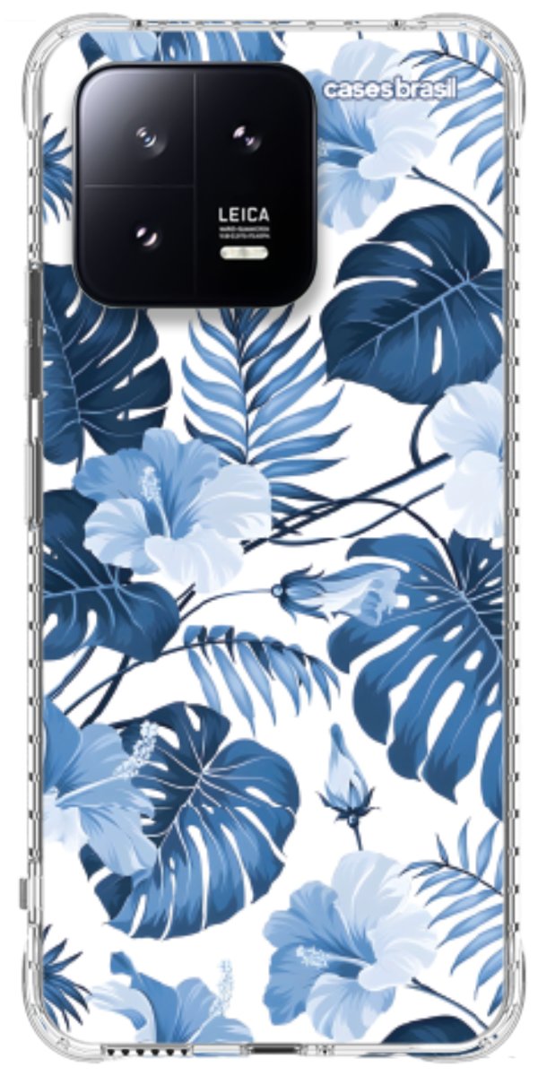 Capinha para Celular Jardim Azul Tropical