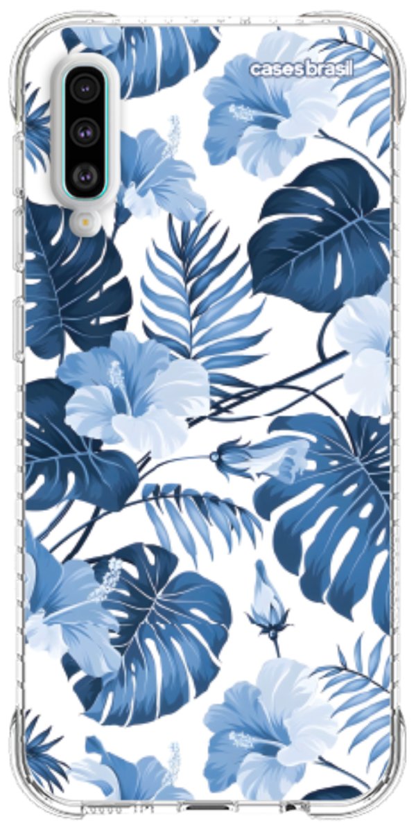 Capinha para Celular Jardim Azul Tropical