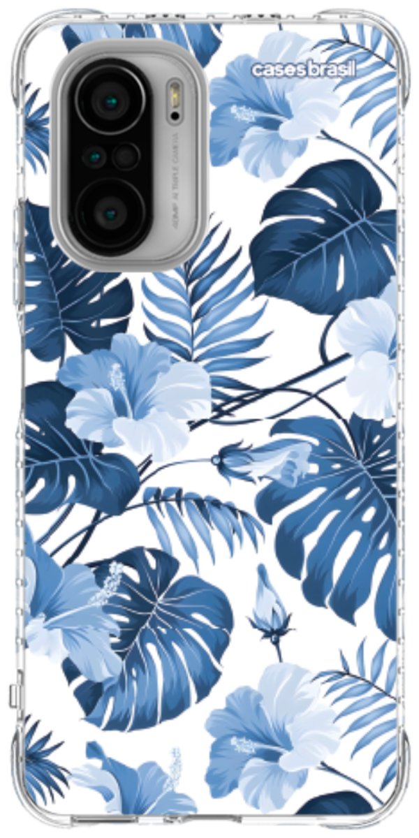 Capinha para Celular Jardim Azul Tropical