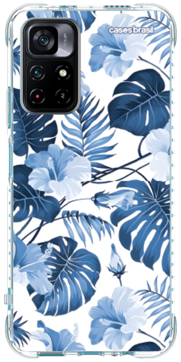 Capinha para Celular Jardim Azul Tropical