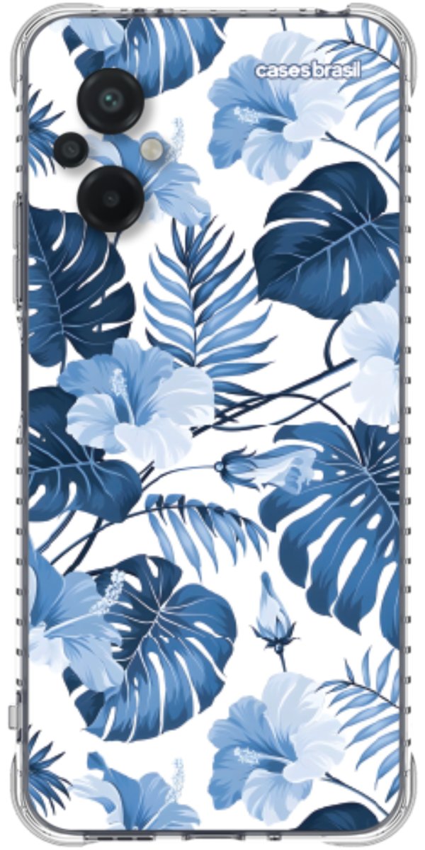 Capinha para Celular Jardim Azul Tropical