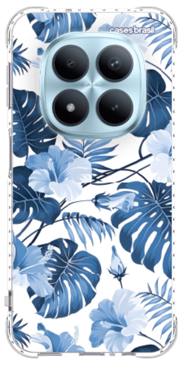 Capinha para Celular Jardim Azul Tropical