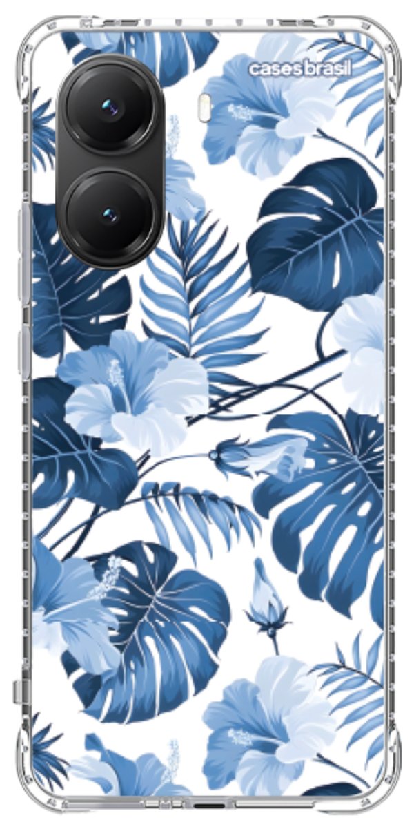 Capinha para Celular Jardim Azul Tropical