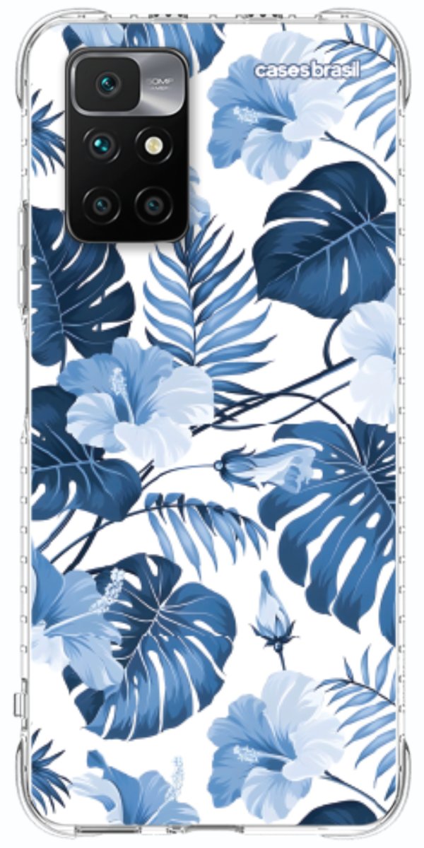 Capinha para Celular Jardim Azul Tropical