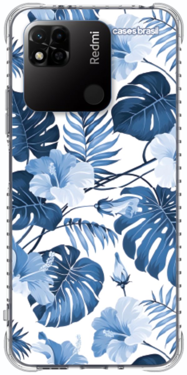 Capinha para Celular Jardim Azul Tropical
