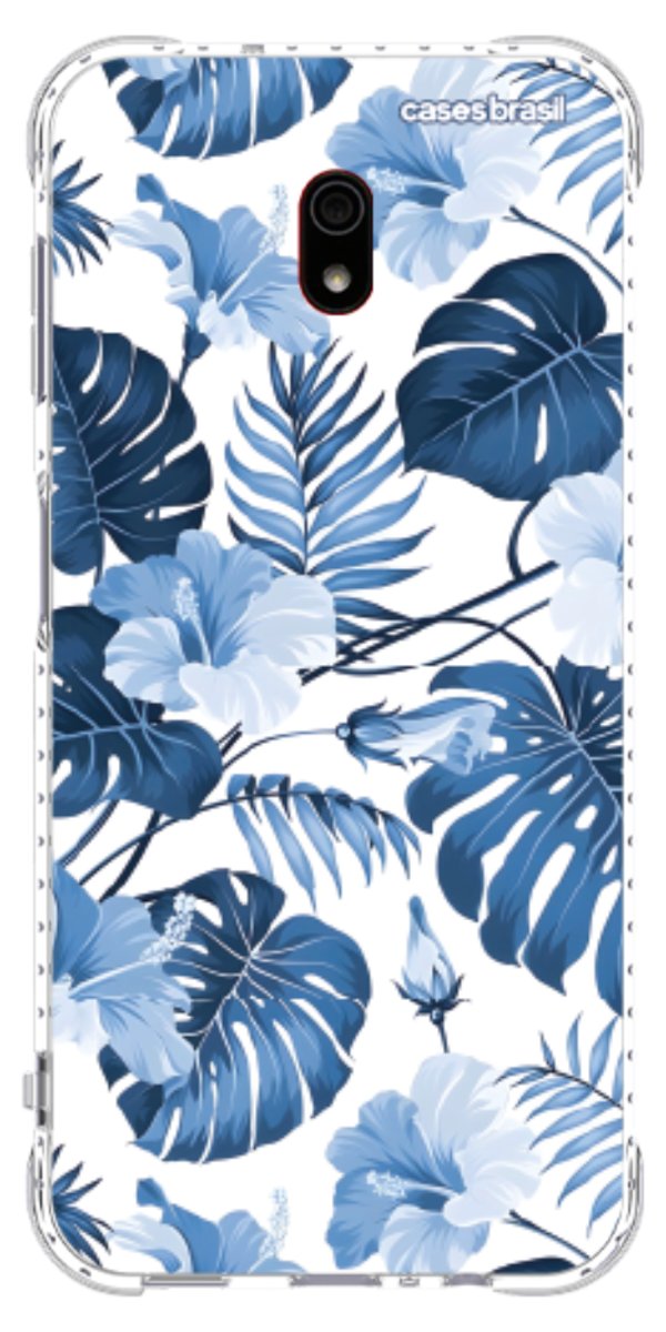 Capinha para Celular Jardim Azul Tropical