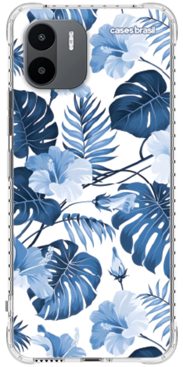 Capinha para Celular Jardim Azul Tropical