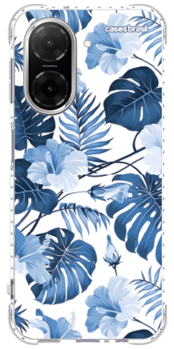 Capinha para Celular Jardim Azul Tropical