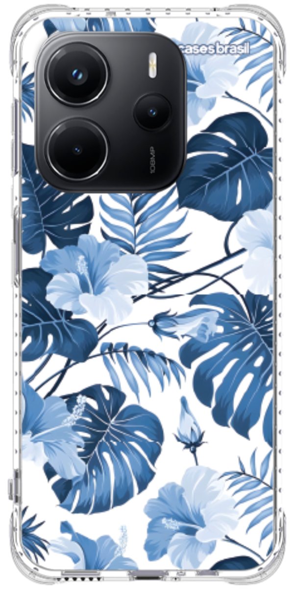 Capinha para Celular Jardim Azul Tropical