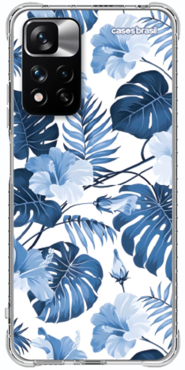 Capinha para Celular Jardim Azul Tropical
