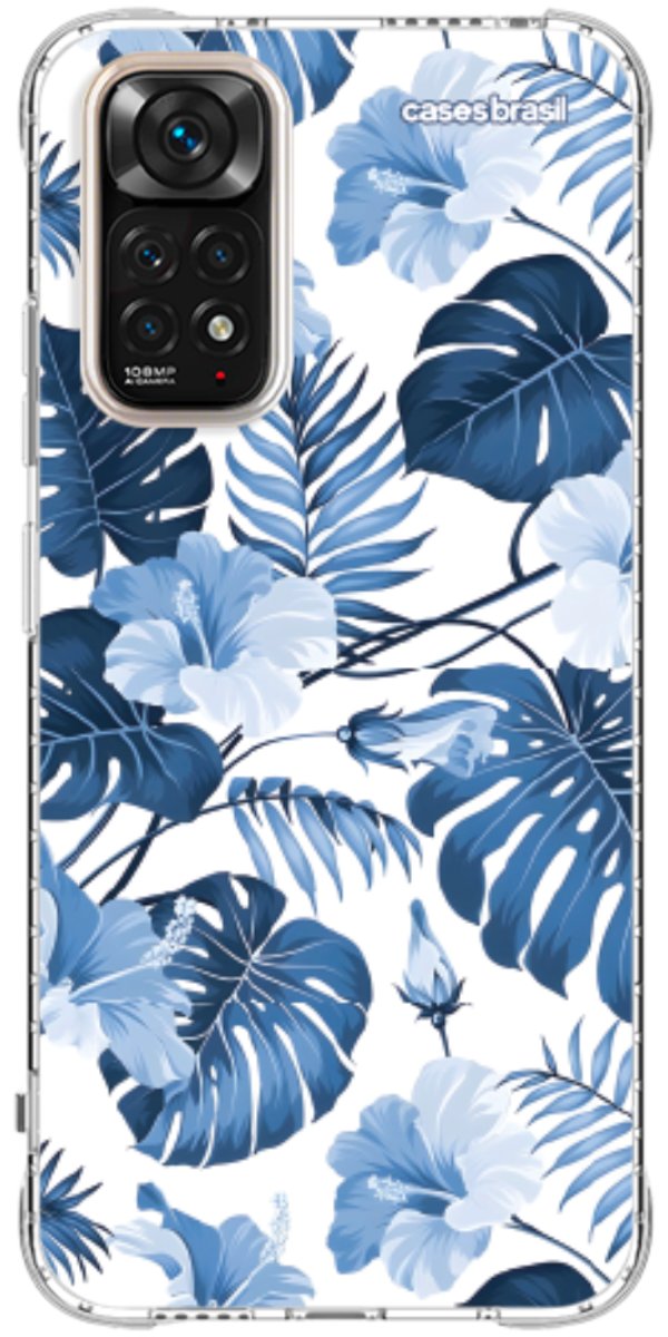 Capinha para Celular Jardim Azul Tropical