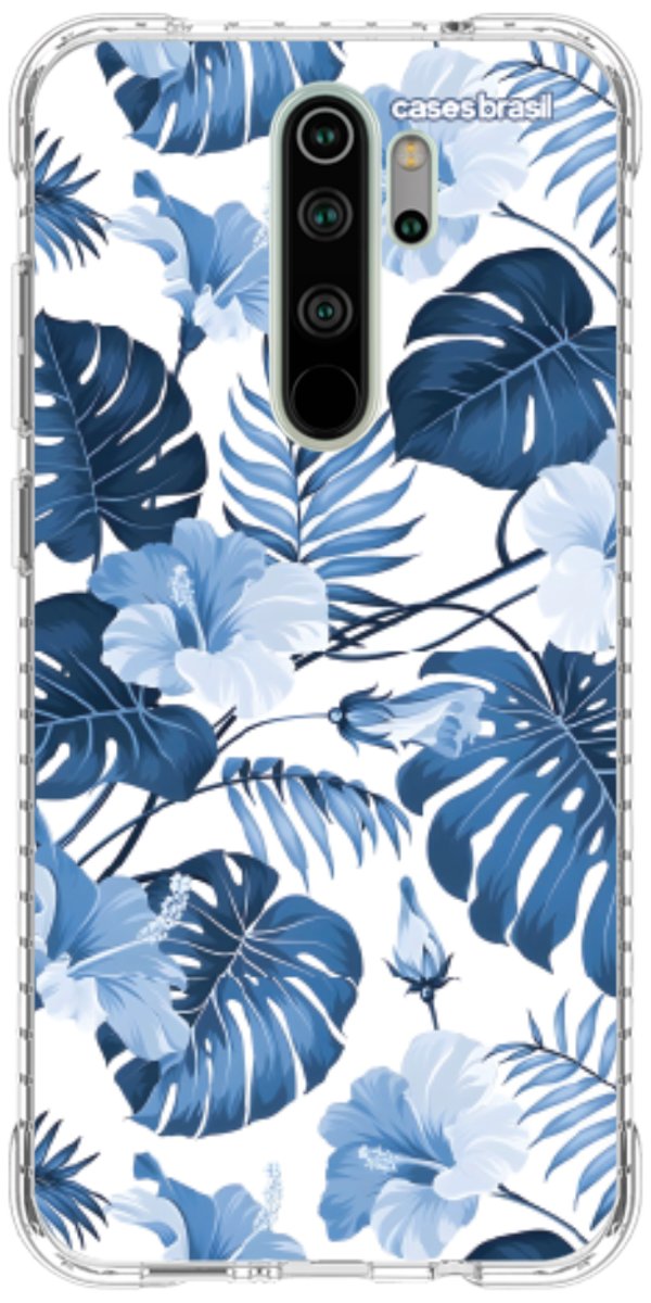 Capinha para Celular Jardim Azul Tropical